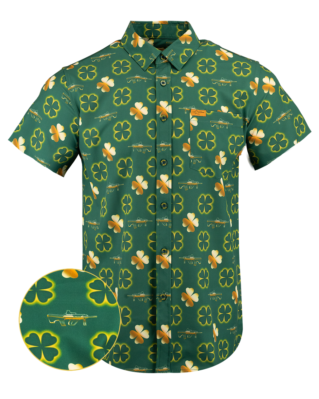 Retro Rifle - Men's Button Down - The Clover