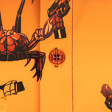 Synth Crab (Orange) Button Down