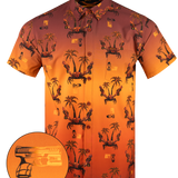 Synth Crab (Orange) Button Down