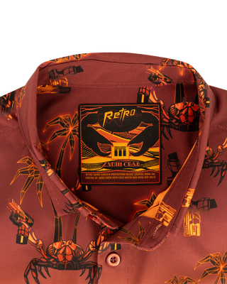 Synth Crab (Orange) Button Down