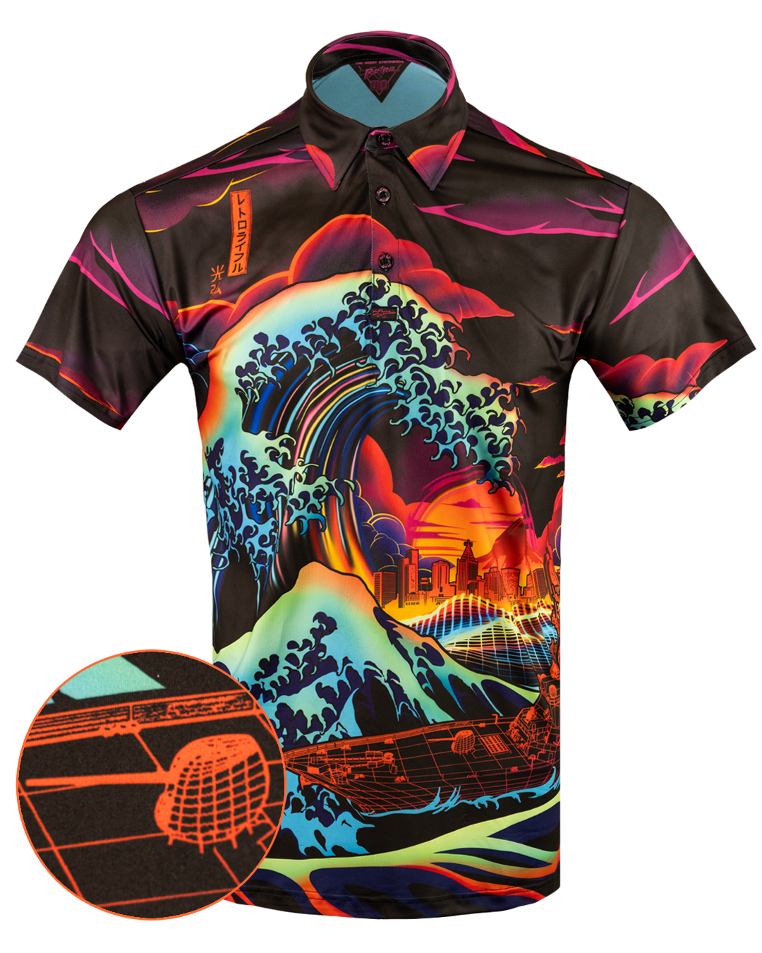 Retro Rifle - Men's Polo Shirt - The Great Synthwave Retro Rifle - Men's Polo Shirt - The Great Synthwave