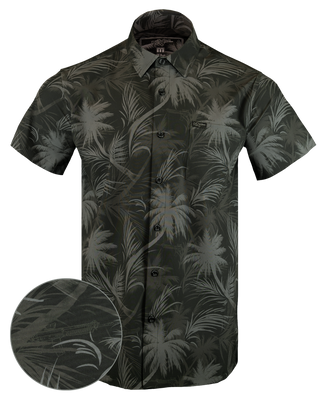 Luau (Black) Button Down