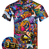 The Mural Button Down (Pearl Snaps)