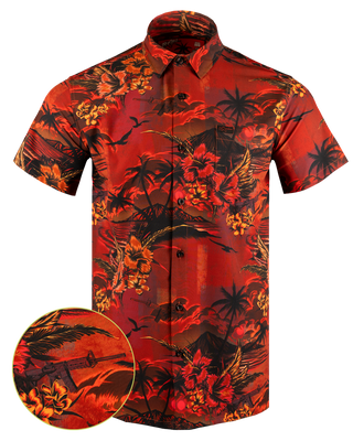 Shadow Hawaiian Button Down