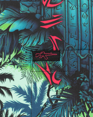 Alien vs Predator (Green) Button Down