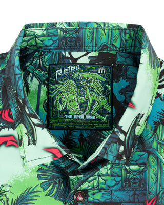 Alien vs Predator (Green) Button Down