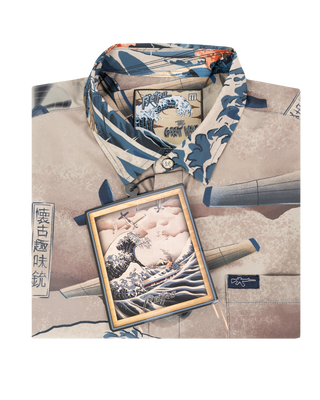 Great Wave Button Down