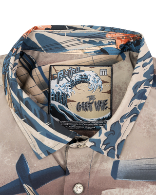 Great Wave Button Down