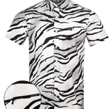 Tiger (White) Button Down