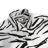 Tiger (White) Button Down