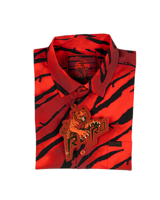 Tiger (Red) Button Down