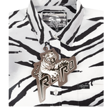 Tiger (White) Button Down