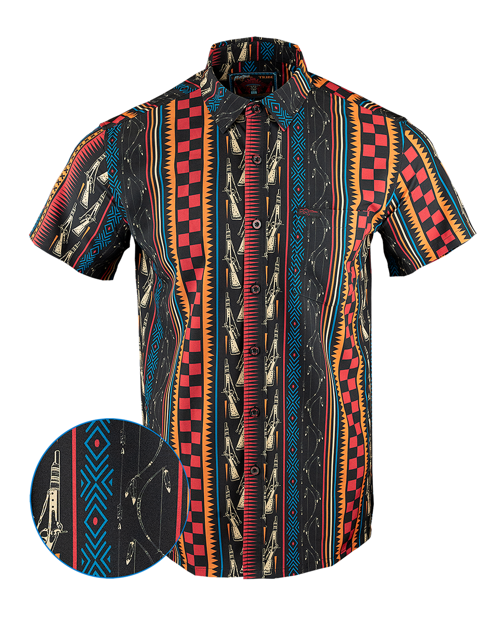 Retro Rifle - Men's Button Down - The Tribe