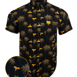 Trigger Happy (Black/Gold) Button Down