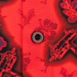 Tropic Aloha (Red) Button Down
