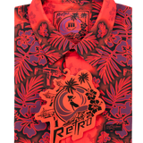 Tropic Aloha (Red) Button Down