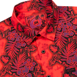 Tropic Aloha (Red) Button Down