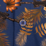 Tropics Blue/Gold Button Down (Youth)