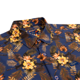 Tropics Blue/Gold Button Down (Youth)