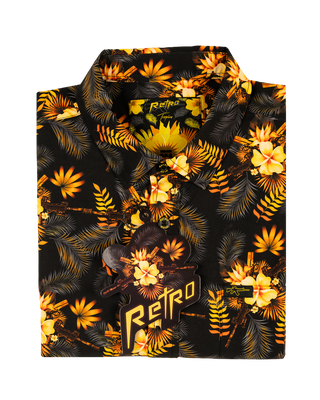 Tropics (Black/Gold) Button Down