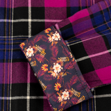 Tropics (Maroon) Flannel