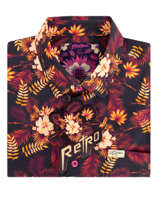 Tropics (Maroon) Button Down
