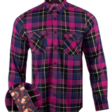 Tropics (Maroon) Flannel