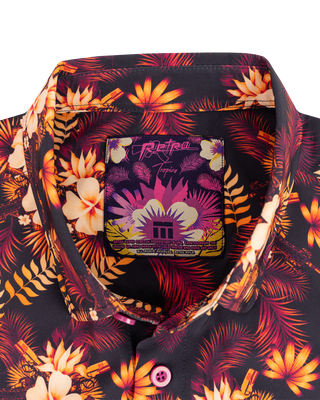 Tropics (Maroon) Button Down