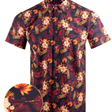 Tropics (Maroon) Button Down