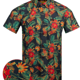 Tropics (Red/Green) Button Down