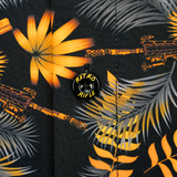 Tropics Black/Gold Button Down (Youth)