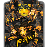 Tropics Black/Gold Button Down (Youth)