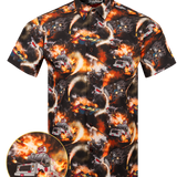 Twisted (Black) Button Down