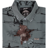 Palm (Gray) Button Down