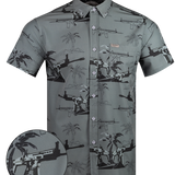 Palm (Gray) Button Down