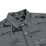 Palm (Gray) Button Down