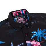 Palm (Black) Button Down