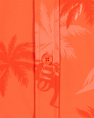 Retro City (Orange) Button Down