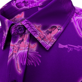 Macaws (Purple) Button Down