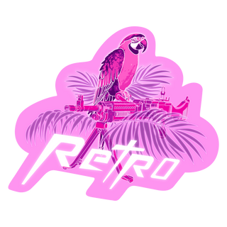 Macaw Pink Sticker