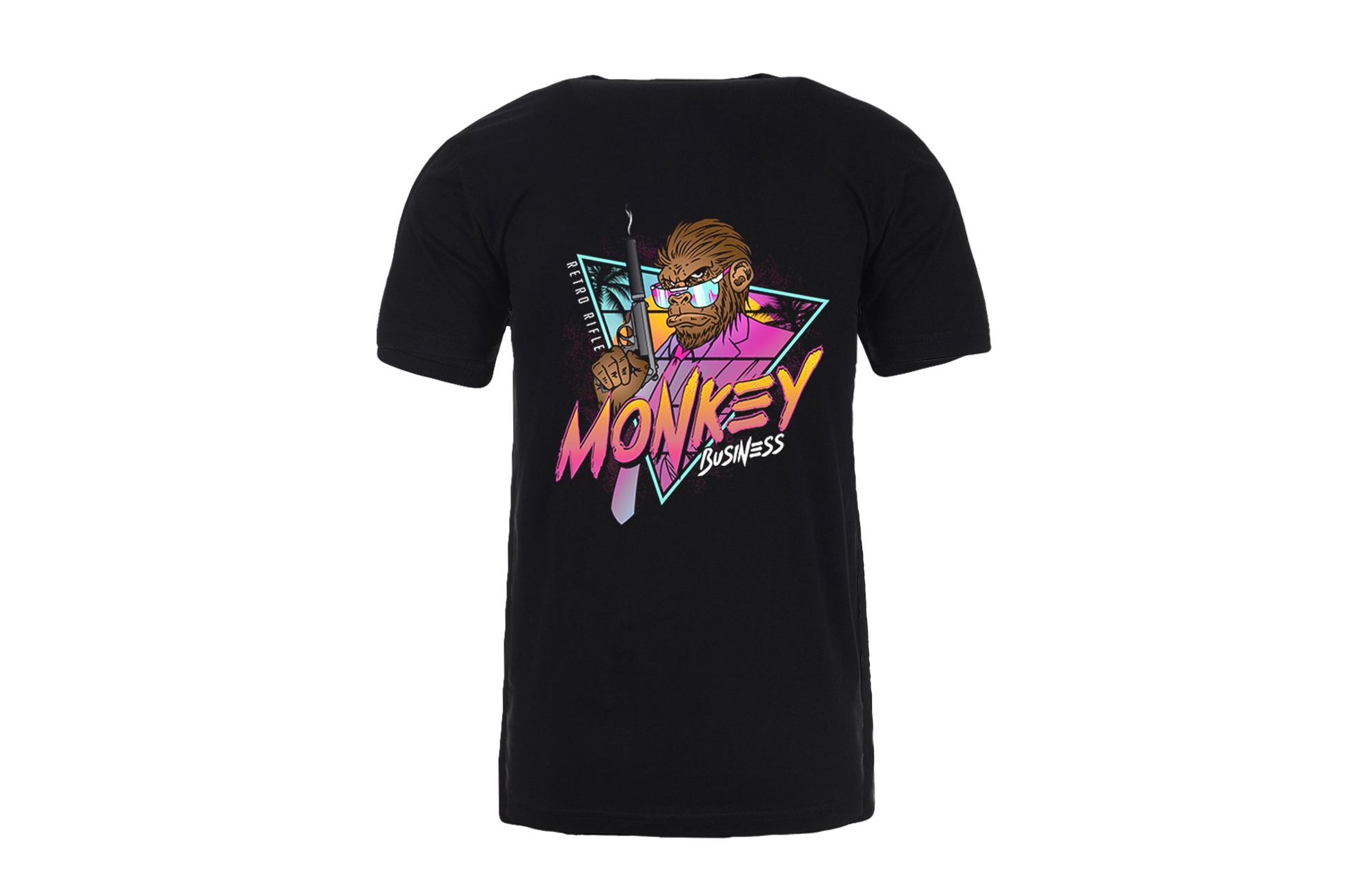 Retro Rifle Tee Retro Rifle - Men's T-Shirt - Monkey Business Tee