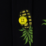 Pineapple Grenade Black Button Down (Youth)