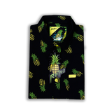 Pineapple Grenade Black Button Down (Youth)