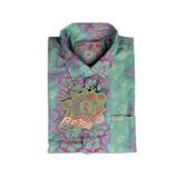 Tropic Aloha (Mint/Pink) Button Down
